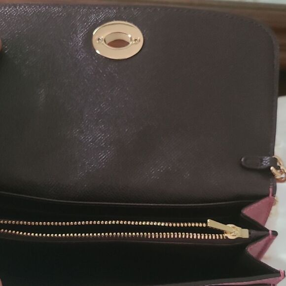 Coach Metallic Pink Wristlet Clutch - Picture 3 of 7